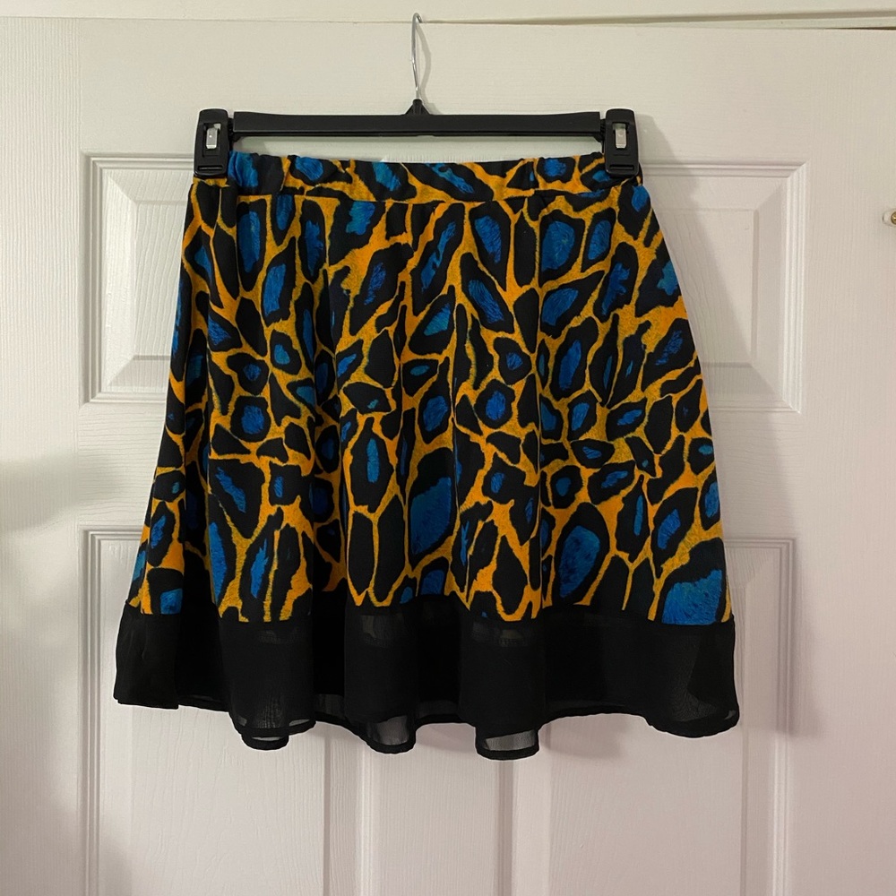 Bar III Leopard Print Skirt